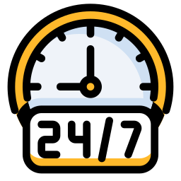 24 hours support icon
