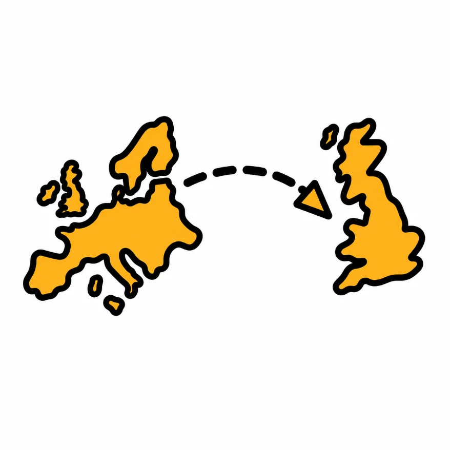 europe to uk recovery icon