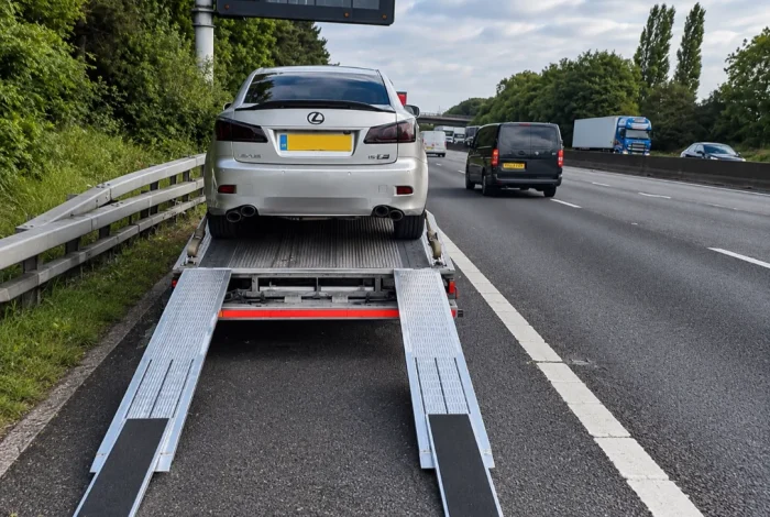 Vehicle motorway breakdown recovery